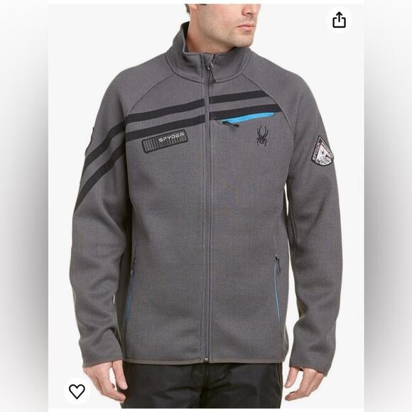 Spyder Men's Wengen Full Zip Weight Stryke Jacket Sz M - Picture 1 of 15